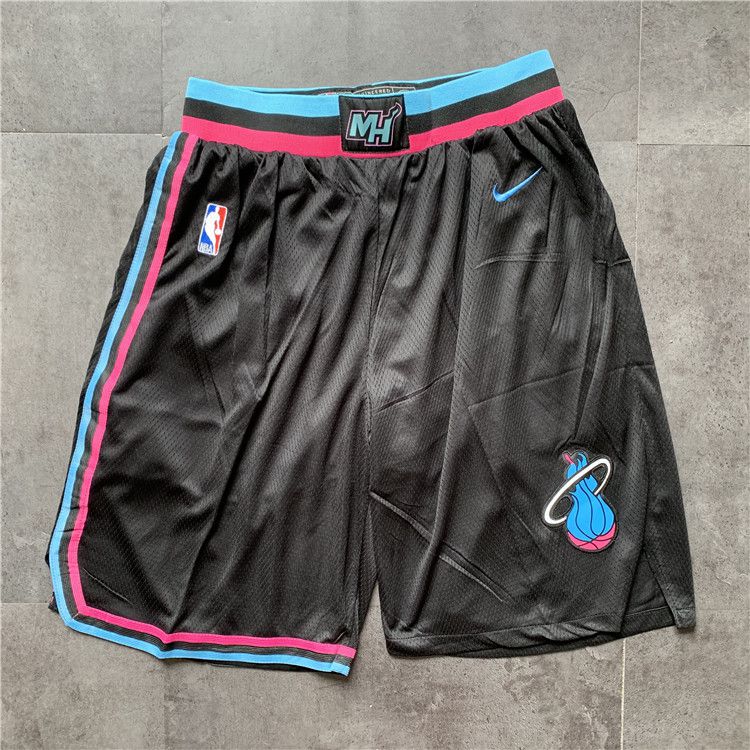 Men NBA Miami Heat Black Nike Shorts 04161->miami heat->NBA Jersey